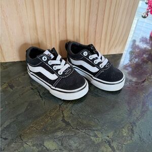 Vans Kids Black and White Sneakers